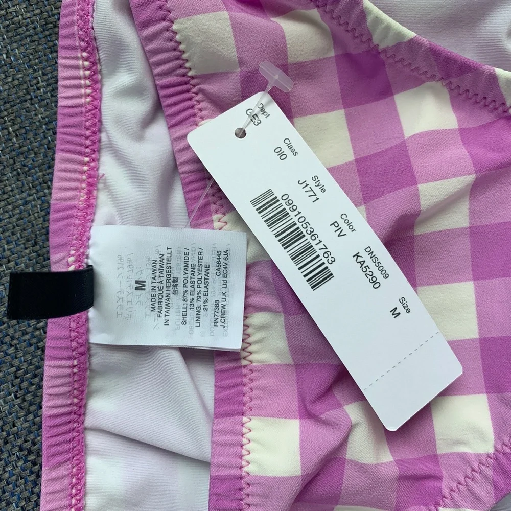 NWT Oversize Matte Gingham Bikini - Size M - Picture 10 of 12